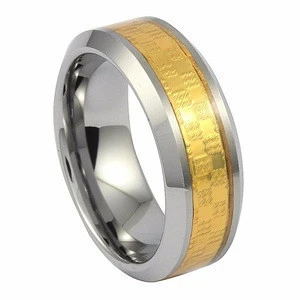 gold foil inlay finger accessories ring