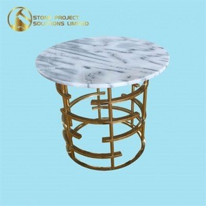 Good Price Modern Luxury Marble Slate Top Dining Round Table For Interior Decoration