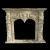 Import Good Value Man Carving Travertine Gas Marble Fireplaces from China