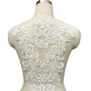Graceful Design Flower Mesh Embroidered Bridal Lace Beaded Trim Lace With Sequins For Wedding Bridal Dress