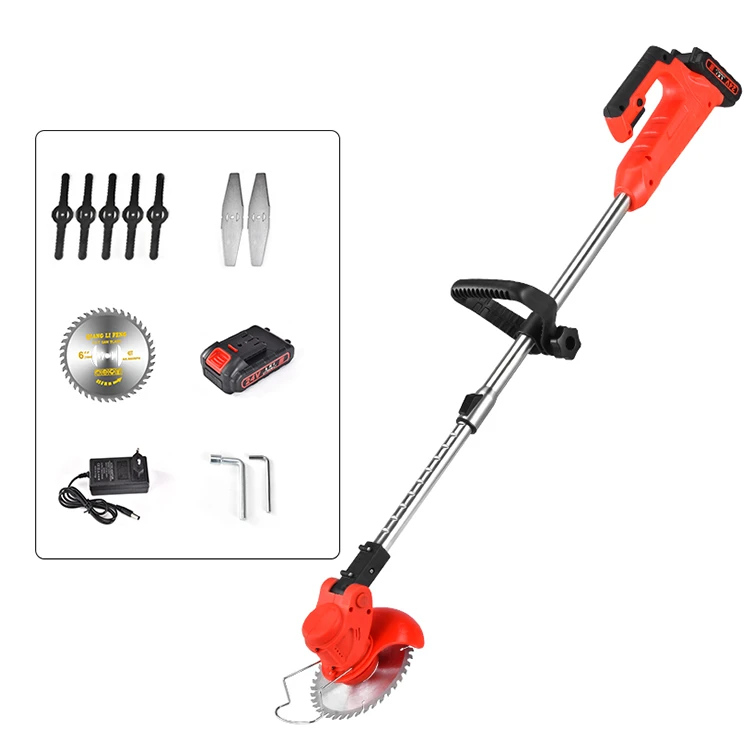 Grass Trimmer Electric String Cordless Grass Cutting Machine Lawn Multifunctional Small Household Lawn Rechargeable Lawn Mower