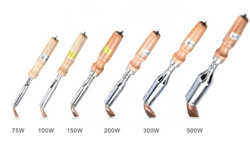Green industrial   30W 60W 75w 100w 150W 200W 300W  500W110v-220v External Heating Wooden Handle Electric Soldering Irons