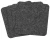 Import Grey Felt Placemat with Glass Coasters and Cutlery Bags from China
