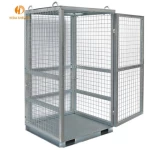 Guangdong supplier heavy duty collapsible steel metal storage pallet mesh cage