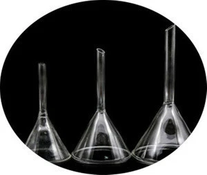 HAIJU transparent color glass funnel for lab use