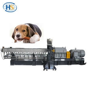 Haisi brand high quality dry animal pet dog food pellet processing extruder machine