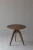 Import Hand-craft Wabi sabi Mid century Antique Natrual Oak wood small round center breakfast Side Table Accent Table from China