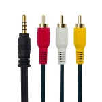 Hankpower 3.5mm Mini Jack AV to 3 RCA Male Adapter Audio Video Cable Stereo cable