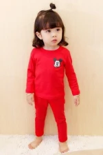 Hao Baby New Winter Warm Underwear Children Suit Two-Piece Children Pyjamas Underwear
