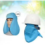 Hard hat sweat end hair protection end sun protection sunscreen hard hat shade
