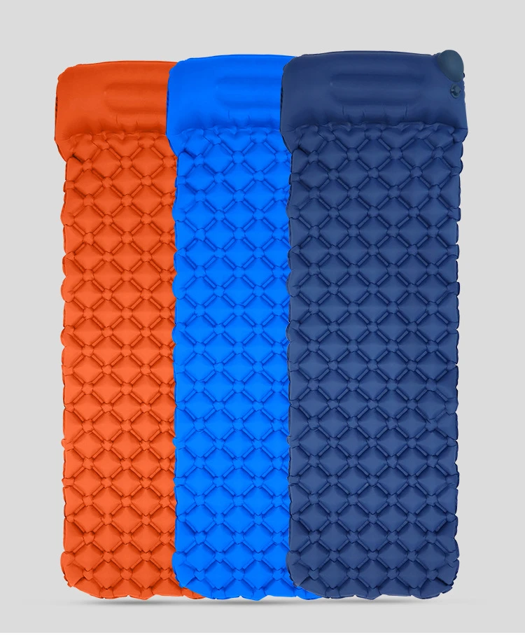 Health Mattress Inflatable Camping Sleeping Pad with Pillow