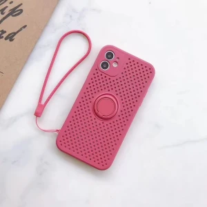 Heat Dissipation Case For iPhone 11 12 Pro Max SE 2020 Dropshipping Mobie Phone Shell 7 Plus 7 Xr Case With Strap Shockproof