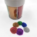 Heat Resistant Powder Moving Supplies Glitter Bottle, Powder Craft Mylar Flakes For Nails Pot Glitter