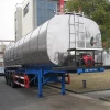heated bitumen transport tanker truck for sale with thermal insulation