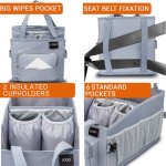 Heavy Duty Large Capacity Car Trunk Organizer Insulated Cooler Picnic Collapsible Car Trash Bin