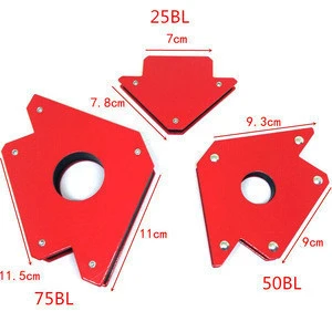 Heavy Type Triangle Welding Holder Arrow Positioner Fixer Locator without Switch  magnetic fixed angle tool 25 50 75 LBS
