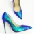 Import HeelTalk handmade high quality designer shoes women RUNWAY  heels blue color changing pencil high heel shoes from China