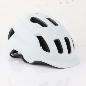 Helmet Safety Adjustable Riding Casual White Adult Bicycle Helmet