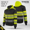 Hi-vis safety hooded jacket EN 20471 class 1work uniform workwear  High Visibility Reflective Strips Sweat Shirt