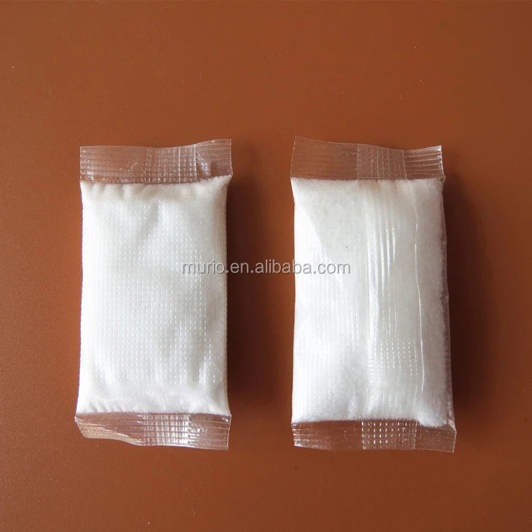 High absorbency sap with water soluble film super absorbent polymer sachet use in Disposable Travel urine bag