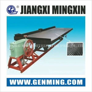 High efficency Triangle trough vibrating table for processing concentrate ore