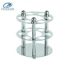 High-end bathroom products 304 stainless steel silver round toothbrush holder