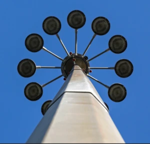 high mast lighting pole steel pole price galvanized street lighting lamp pole