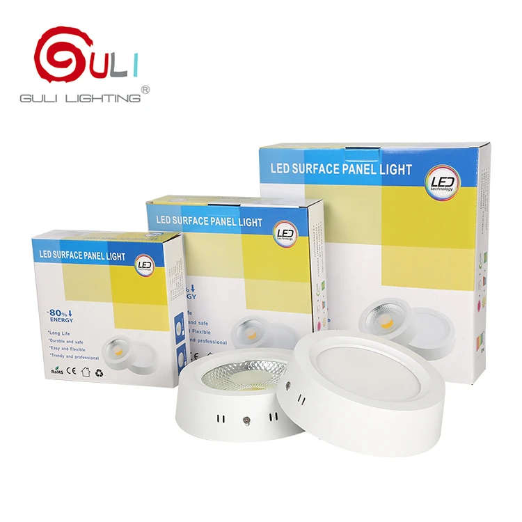 High Power Hotel Surface Mounted Cob Round Aluminum 12w 18w 25w 30w Led Ceiling Light