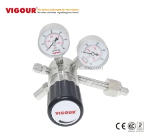 High pressure co2 oxygen gas reducer pressure regulator for N2