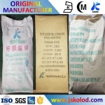 High purity Potassium Citrate used as flavoring agent in food industry