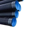 High quality 110mm sn8 hdpe double wall corrugated pipe sewage pipe plastic fittings pipe