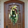 High quality 20 inch Christmas decoration holiday wreath outdoor hanging Christmas wreath
