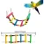 Import High Quality 7 pack Bird Parrot Chewing Toys Hanging Bell Pet Bird Cage Hammock Swing Toy Hanging Toy from China