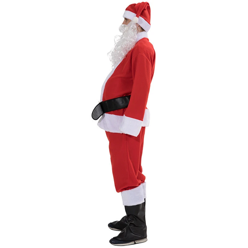 high quality Christmas Santa claus velvet clothes costumes