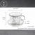 High Quality Customized Creative hand-painted Coffee/ Tea Mug cup With Saucer Coffee Cup Ceramic mug