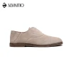 High Quality Designer Casual Flat Office Silk Suede Leather Shoes Men