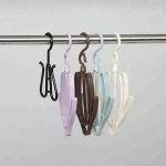 High quality double-hook folding plastic shoe hanger