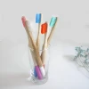 High quality  eco friendly custom color bamboo toothbrush 100% biodegradable