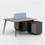 high quality Factory wholesale office desk staff desk with Dark Gray desk top partition for office