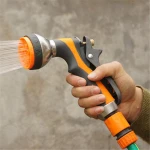 high quality heavy duty 7 function metallic core car wash garden water gun