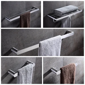 High Quality Hotel Towel Shelf Towel Rack Double Towel Bar Bathroom Accessories Set