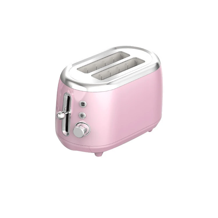 High Quality Mini Home Appliances pink electric bread toaster 2 slice
