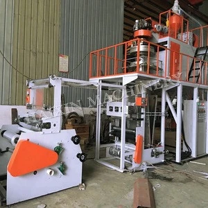 High quality rotary die head water cooling plastic pp film extruder blowing machine price