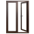 Import High quality steel accessories aluminum alloy interior casement door from China