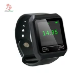 High quality waterproof wireless wrist watch pager for waiters getting service call from customer