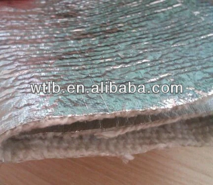 High temperature Fire Resistance silicate Ceramic Fiber Cloth Coated Aluminium