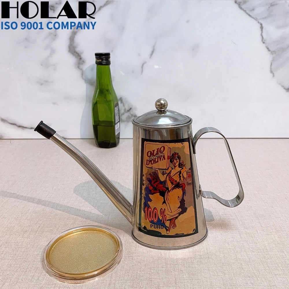 [Holar] Taiwan Made 500ml Cooking Olive Oil Dispenser with Stainless Steel