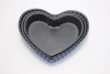 Home Cooking Carbon Steel non stick Pizza heart-shaped bakeware Cake Pans Mould