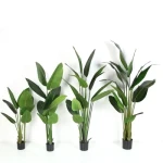 Home Garden Ornaments Plastic Artificial Plants Potted Bonsai Artificial Banana Tree
