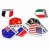 Import Hongmei AL017 3D Automobile Motorcycle Exterior Accessories US RUSSIA Italy England National Flag Country Aluminum Car Sticker from China